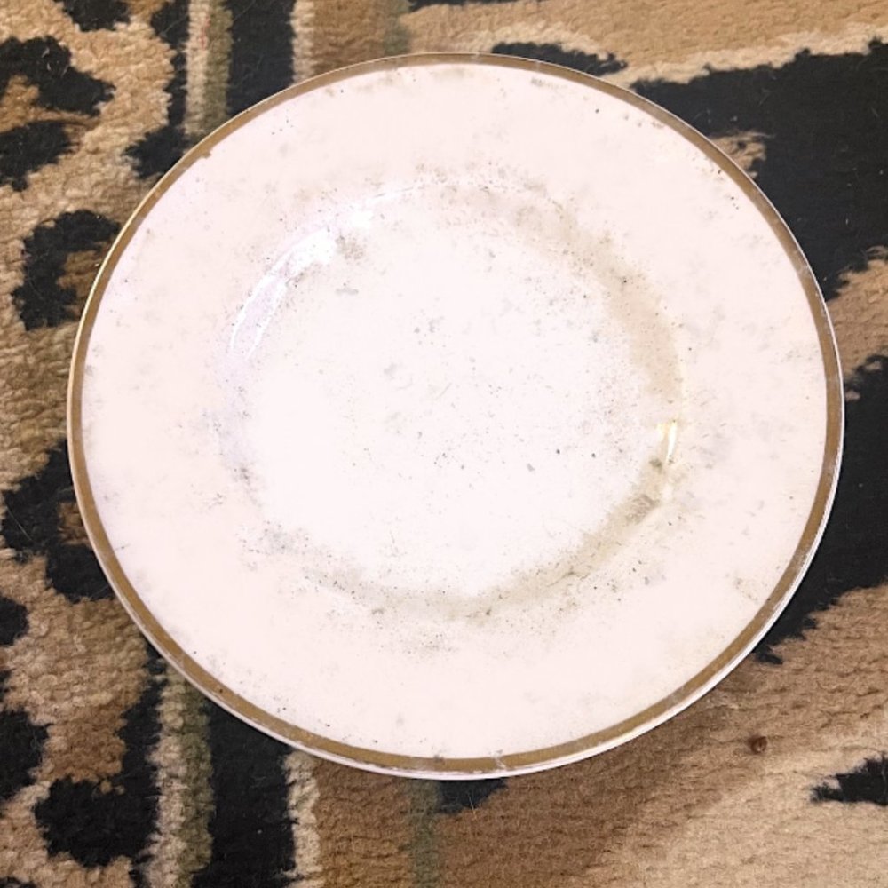 FARBERWARE ELEGANCE GOLD 4533 WHITE AND GOLD CHOP PLATE